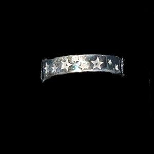 Adjustable Ring with star engravings